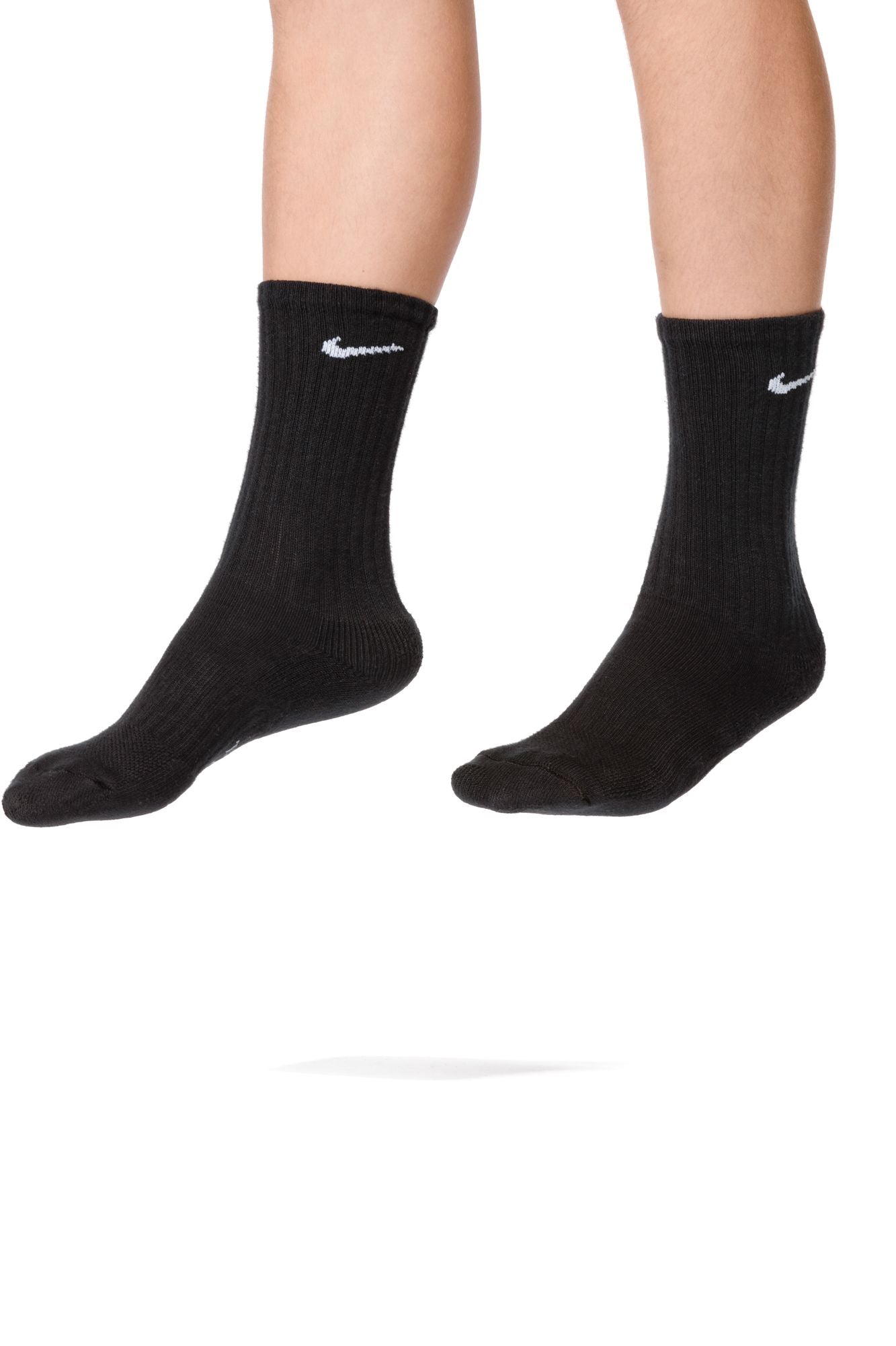 NIKE Y NK EVERYDAY CUSH CREW 6PR SX6910-010 SOCKS CREW CASUAL (Y)