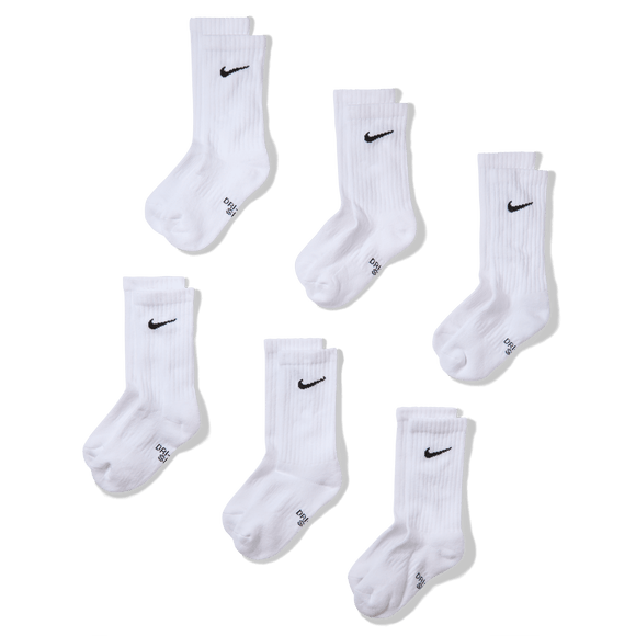 NIKE EVERYDAY SX6910-100 SOCKS CREW CASUAL (Y)