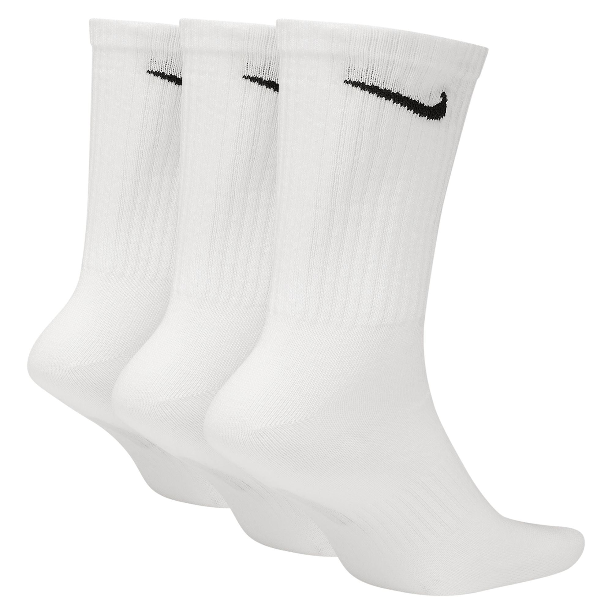 NIKE U NK EVERYDAY LIGHTWEIGHT CREW 3PR SX7676-100 SOCKS CREW TRAINING (M)