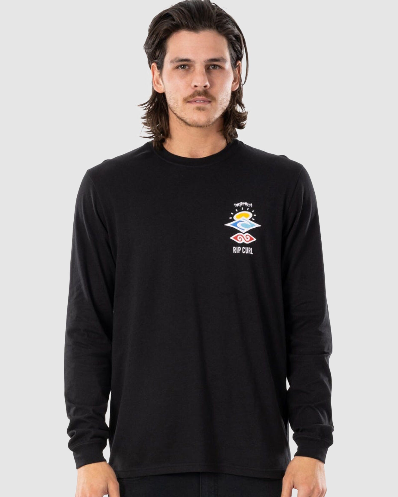 RIP CURL SEARCH ICON L/S CTESF9-0090 T-SHIRT LONG SLEEVE (M)