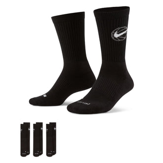 NIKE U NK ED CREW BBALL 3PR 144 DA2123-010 SOCKS CREW BASKETBALL (M)