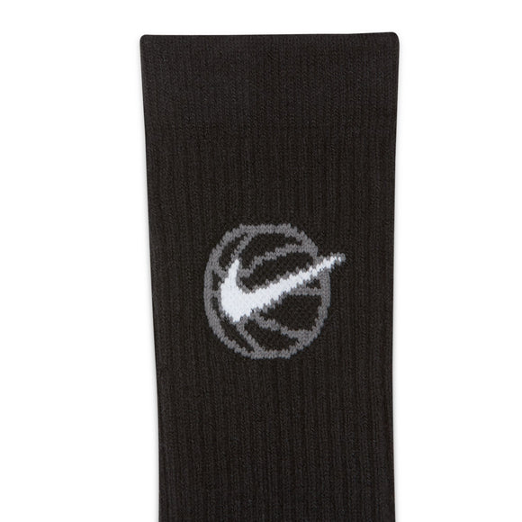 NIKE U NK ED CREW BBALL 3PR 144 DA2123-010 SOCKS CREW BASKETBALL (M)