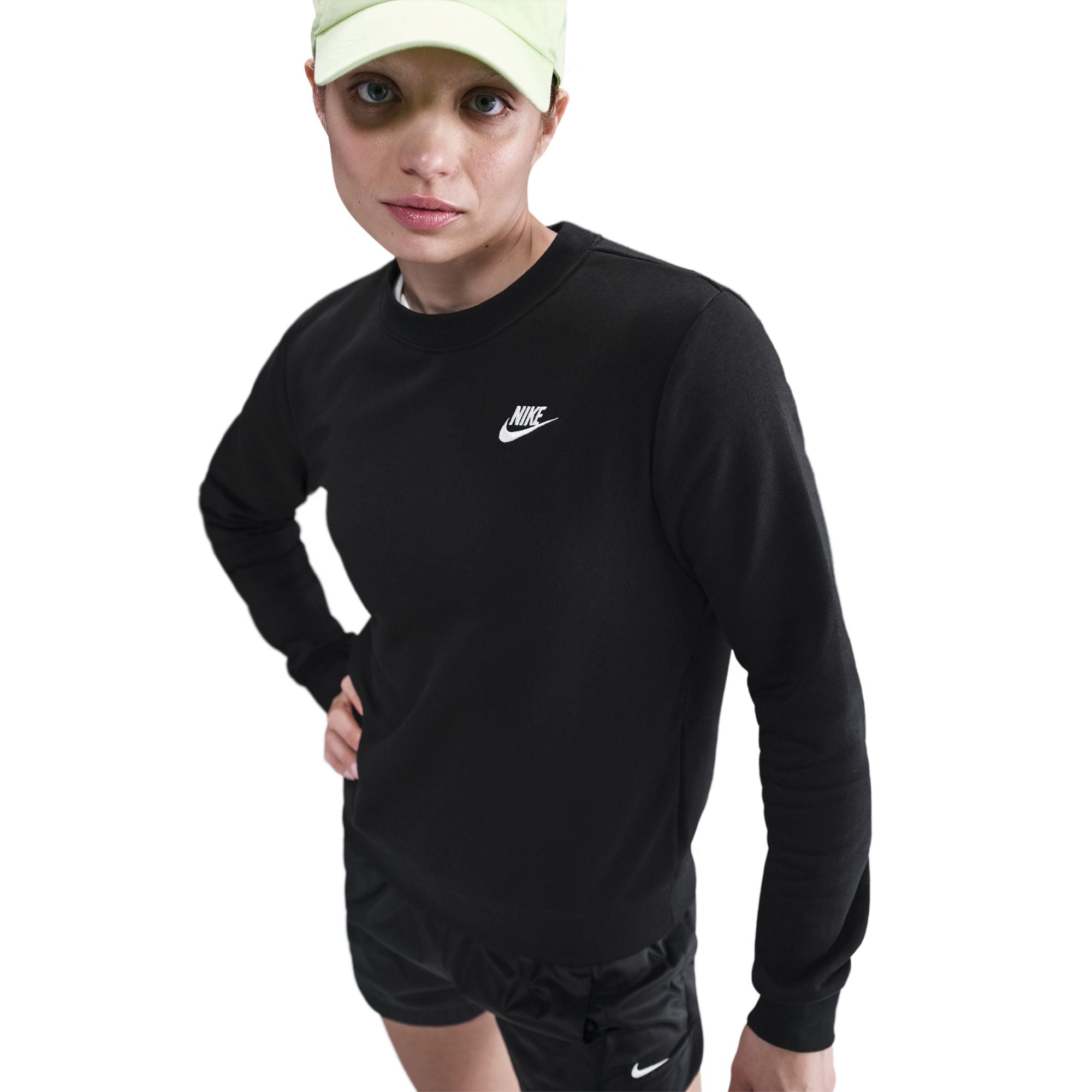 NIKE W NSW CLUB FLC CREW STD DQ5473-010 T-SHIRT LONG SLEEVE (W)