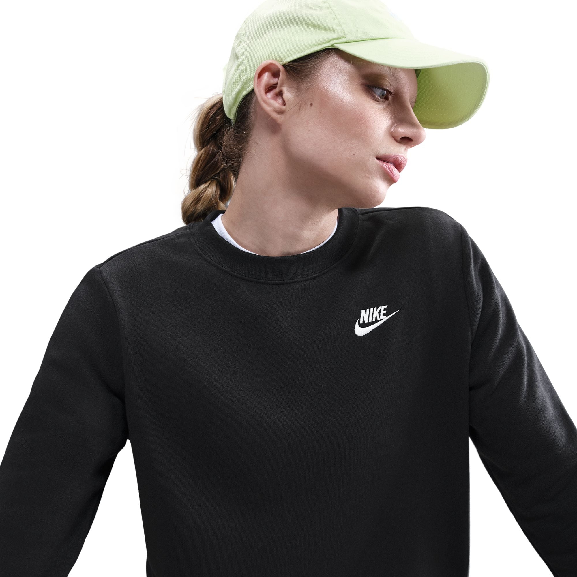 NIKE W NSW CLUB FLC CREW STD DQ5473-010 T-SHIRT LONG SLEEVE (W)