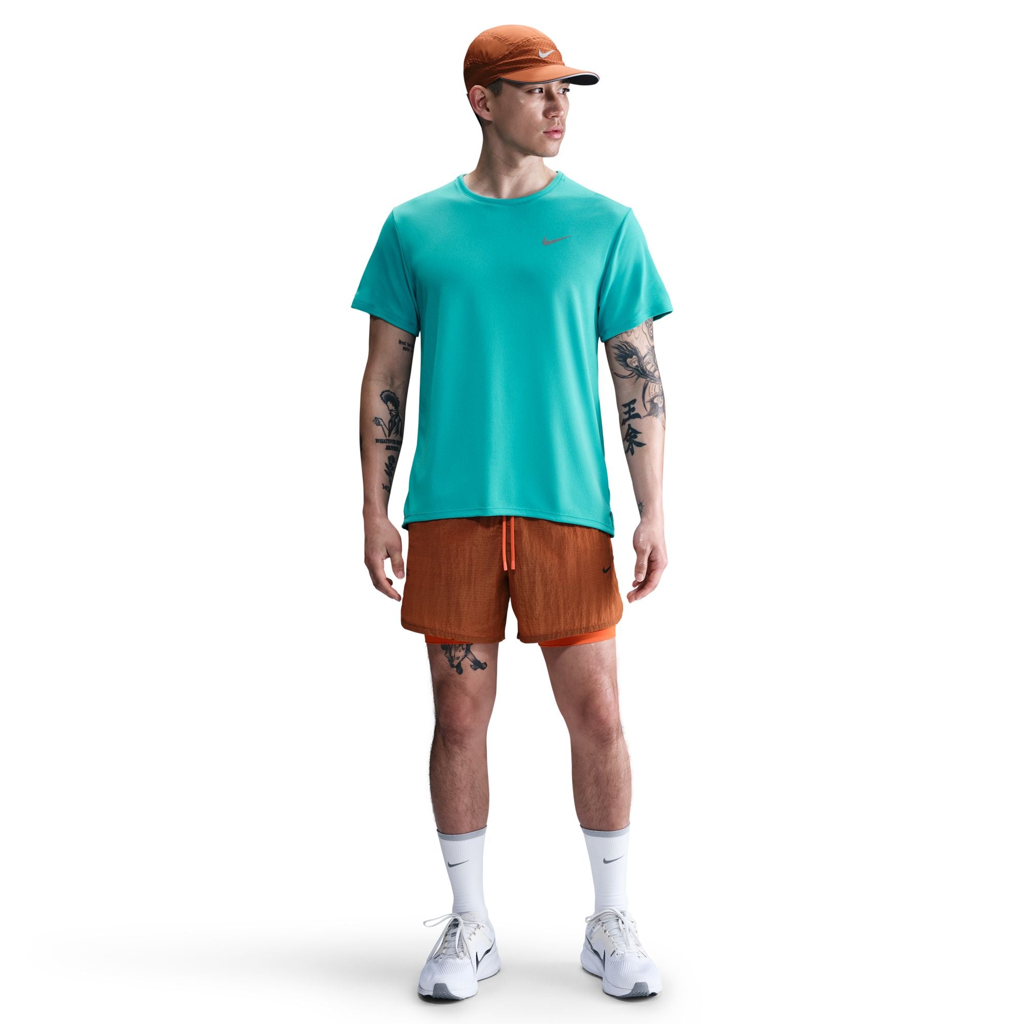 NIKE AS M NK DF UV MILER SS DV9316-345 T-SHIRT SHORT SLEEVE RUNNING (M)