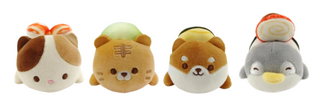 MINISO MINI FAMILY SUSHI SERIES 4IN. PLUSH TOY (4 ASSORTED MODELS) PDQ 2017415710101 IP PLUSH