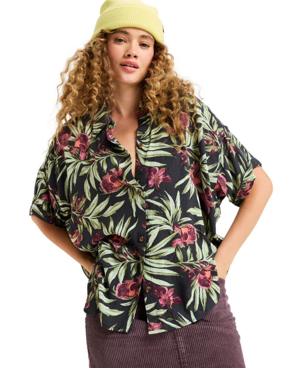 ROXY BEACHY NOSTA ERJWT03716-KTA6 SHIRT SHORT SLEEVE (W)