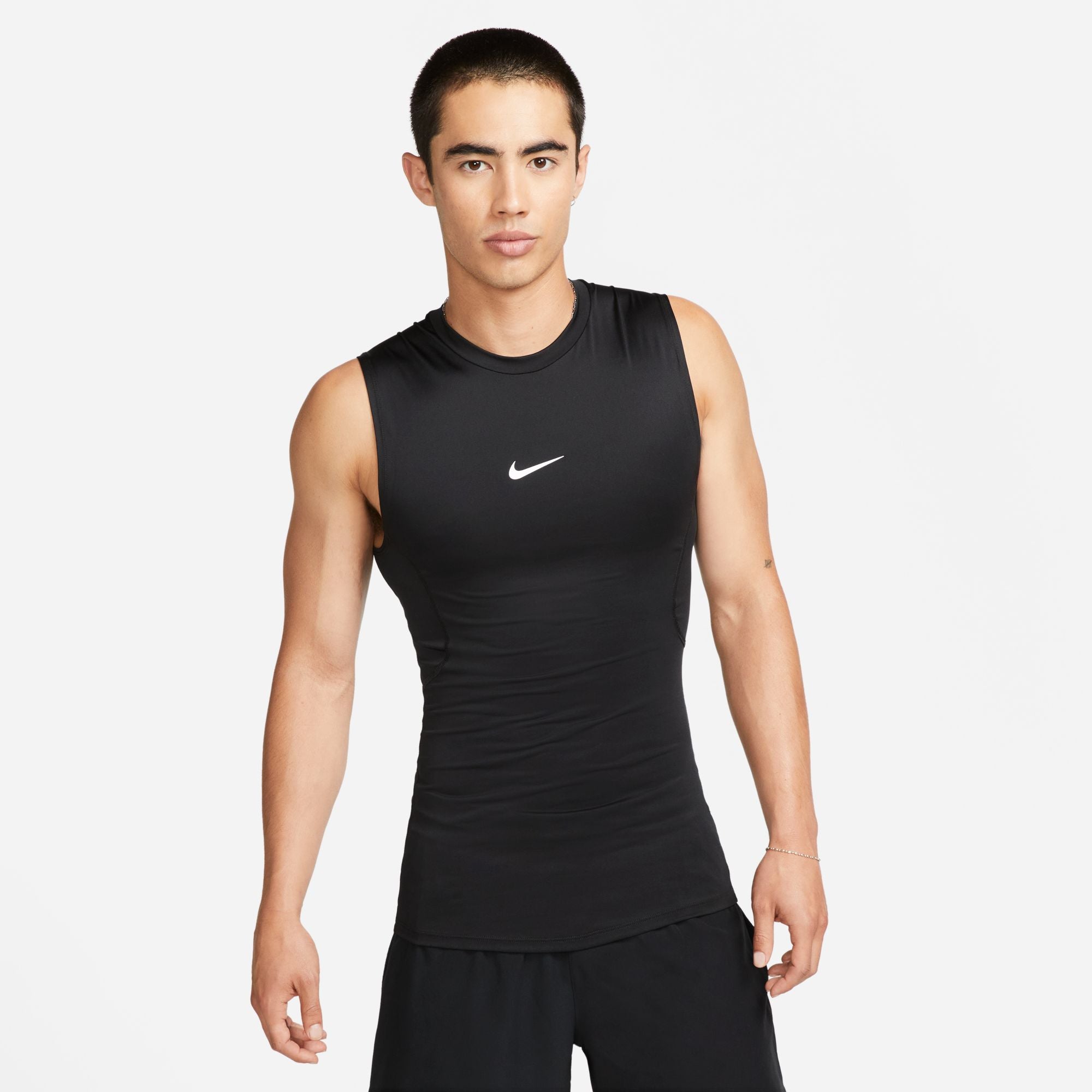 NIKE AS M NP DF TOP SL TIGHT FB7915-010 COMPRESSION TOP SHORT SLEEVE (M)