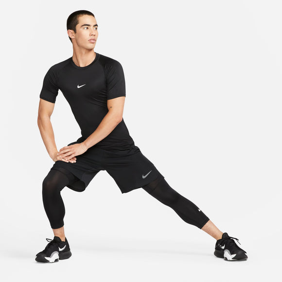 NIKE AS M NP DF TIGHT TOP SS FB7933-010 COMPRESSION TOP SHORT SLEEVE (M)