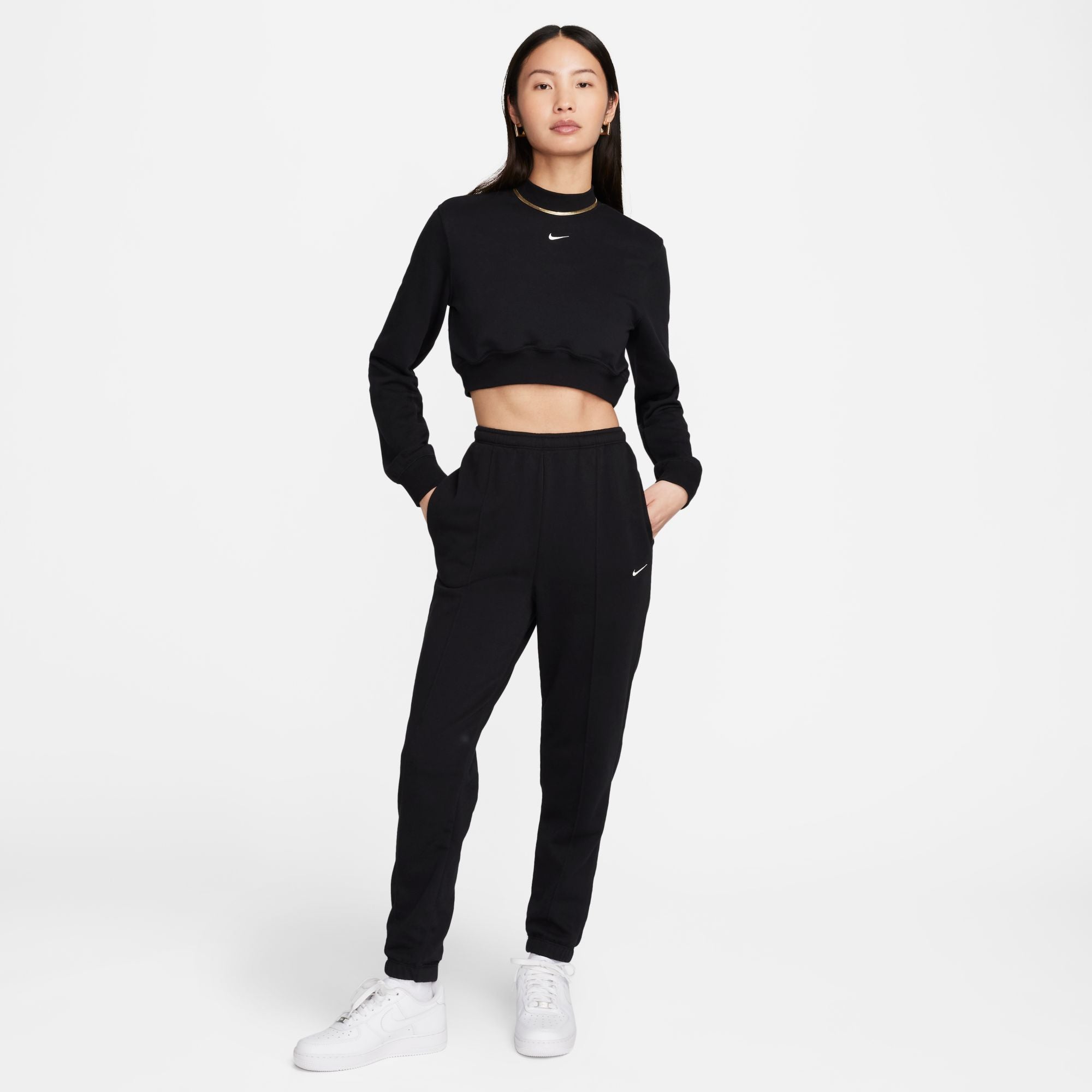 NIKE AS W NSW NK CHLL FT HR SWTPNT FN2435-010 PANT (W)