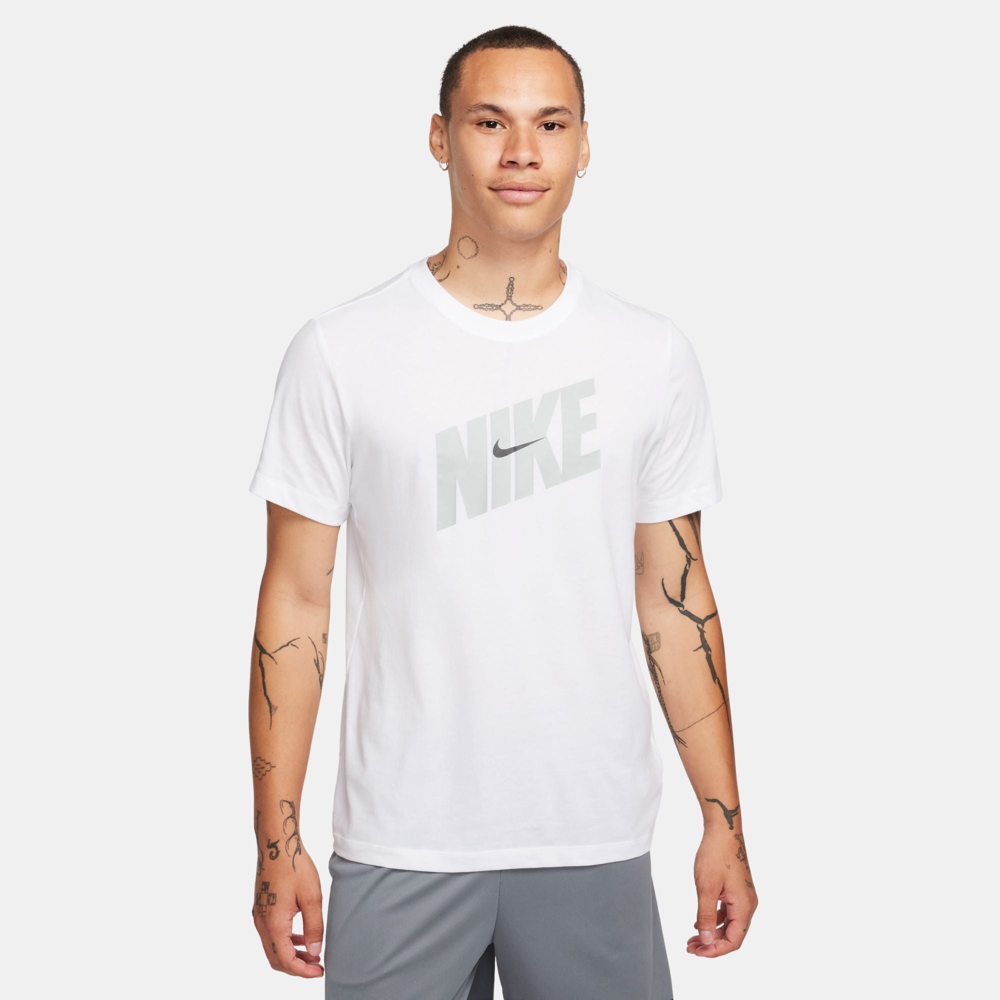 NIKE AS M NK DF TEE HBR NOVELTY FQ3874-100 T-SHIRT SHORT SLEEVE TRAINING (M)