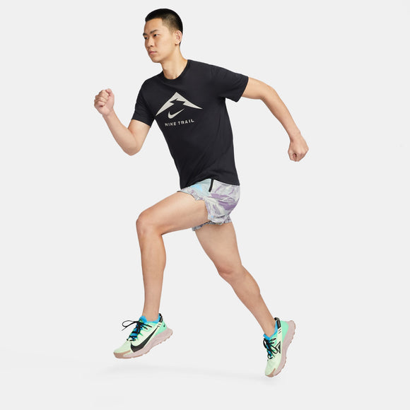 NIKE AS M DF TEE TRAIL LOGO FQ3915-010 T-SHIRT SHORT SLEEVE RUNNING (M)