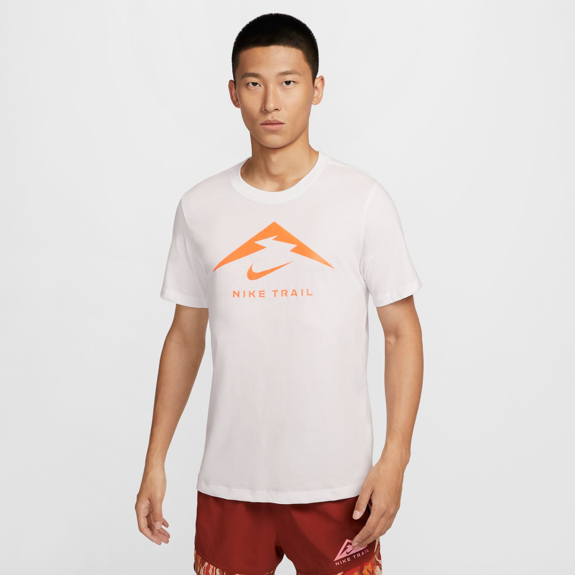 NIKE AS M NK DF TEE TRAIL LOGO FQ3915-121 T-SHIRT SHORT SLEEVE RUNNING (M)