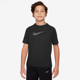 NIKE NK DF MULTI SS TOP SSNL FILL FV0274-010 T-SHIRT SHORT SLEEVE TRAINING (YB)