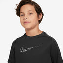 NIKE NK DF MULTI SS TOP SSNL FILL FV0274-010 T-SHIRT SHORT SLEEVE TRAINING (YB)-2