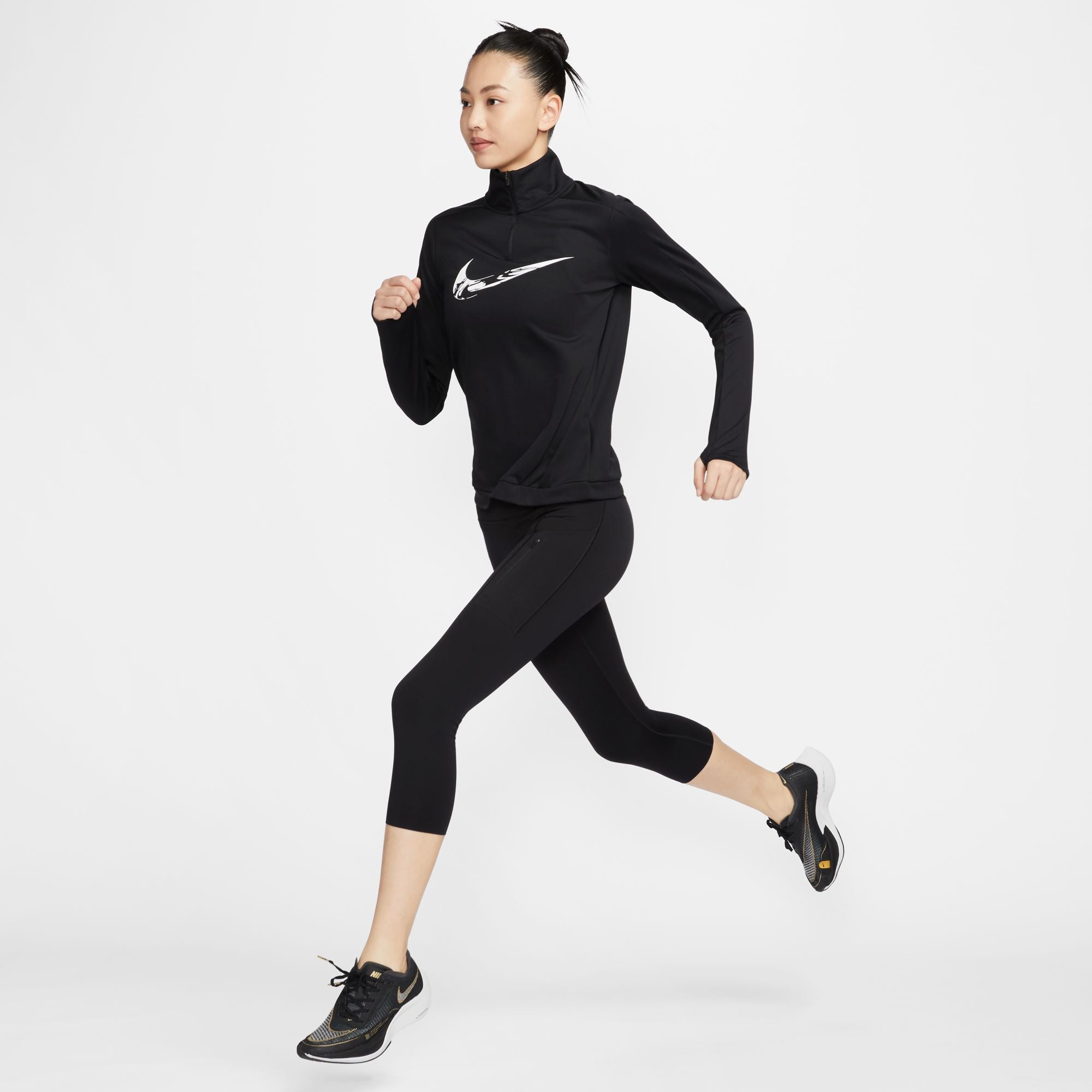 NIKE AS W SWSH HBR HZ MID FV6388-010 TOP RUNNING (W) | Sonee Sports