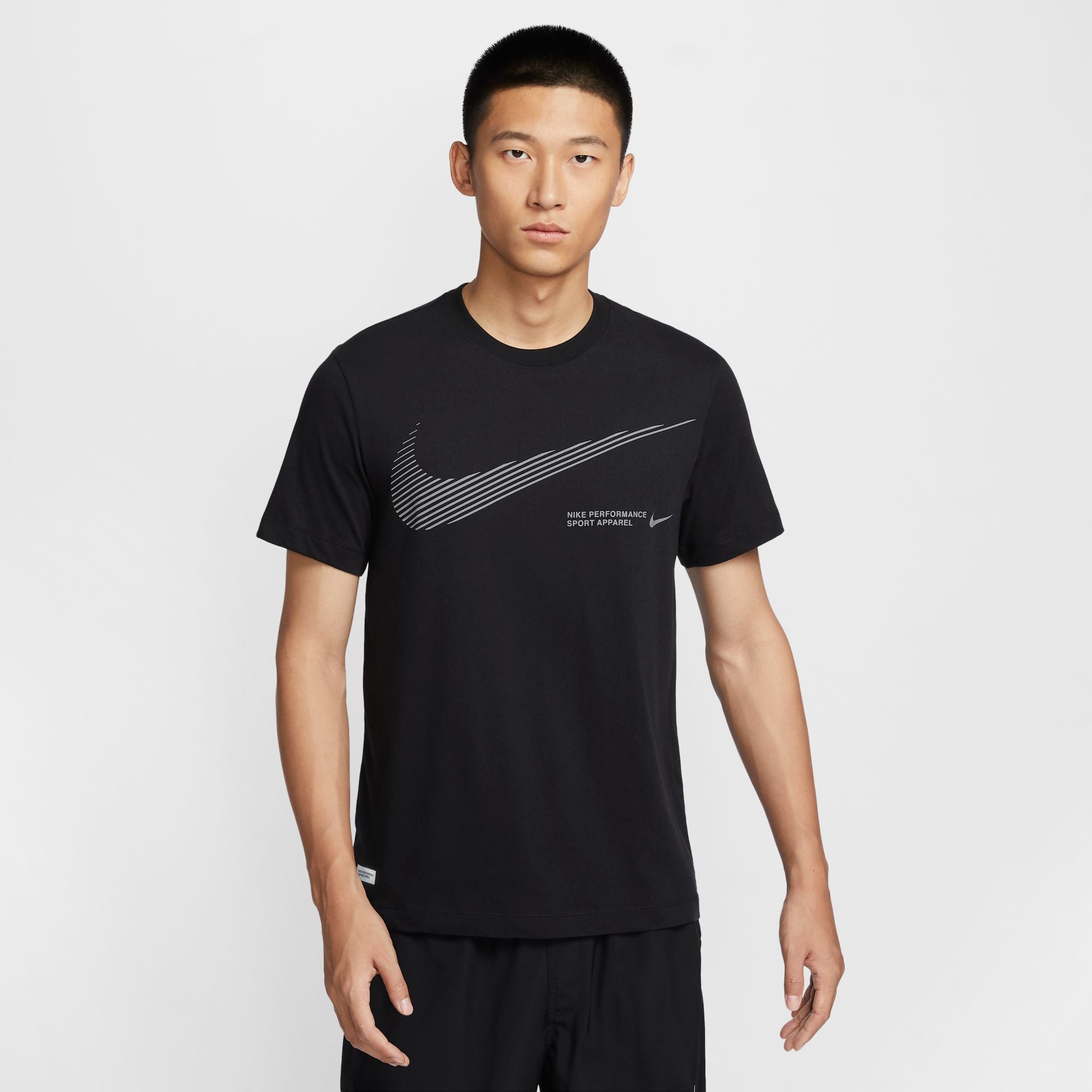 NIKE AS M NK DF TEE FLASH FV8369-010 T-SHIRT SHORT SLEEVE TRAINING (M)