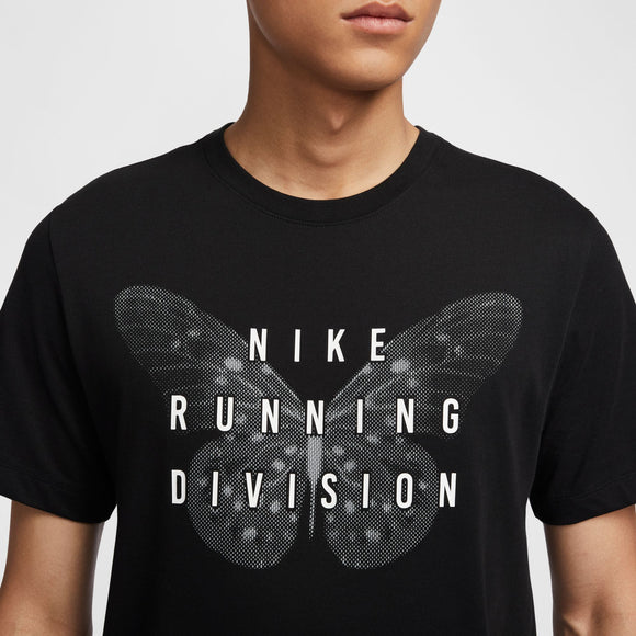 NIKE AS M NK DF TEE RUN DIVISION FV8389-010 T-SHIRT SHORT SLEEVE RUNNING (M)