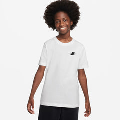 NIKE K NSW TEE EMB FUTURA LBR FZ5177-100 T-SHIRT SHORT SLEEVE (YB)