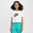 NIKE G NSW TEE CROP FUTURA HBR FZ5548-100 T-SHIRT SHORT SLEEVE (YG)-1
