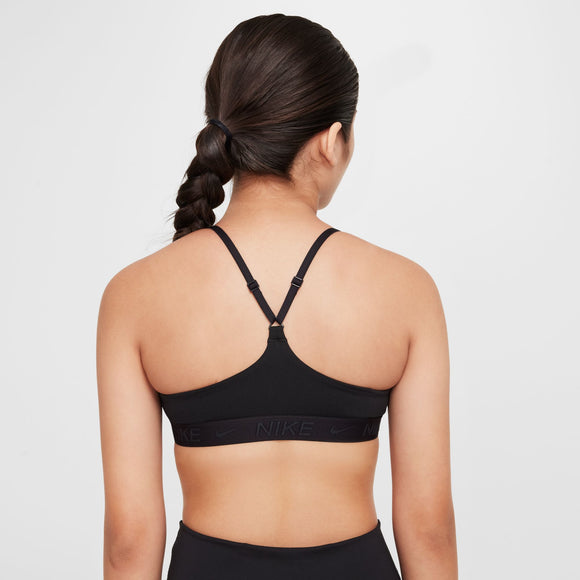 NIKE G NK DF INDY BRA FZ5860-010 SPORTS BRA (YG)