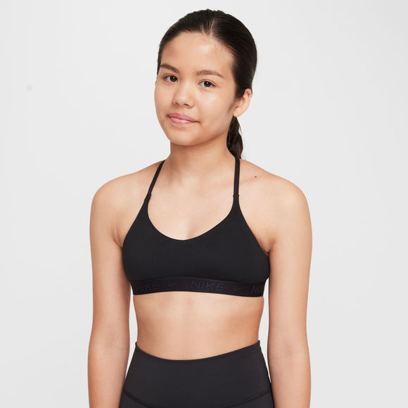NIKE G NK DF INDY BRA FZ5860-010 SPORTS BRA (YG)
