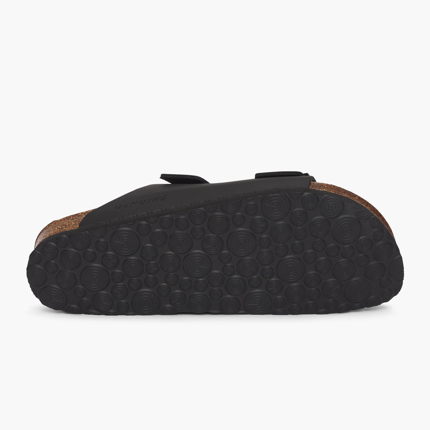 GENUINS HAWAII OILED LEATHER G100604-BLAK SANDAL (U)