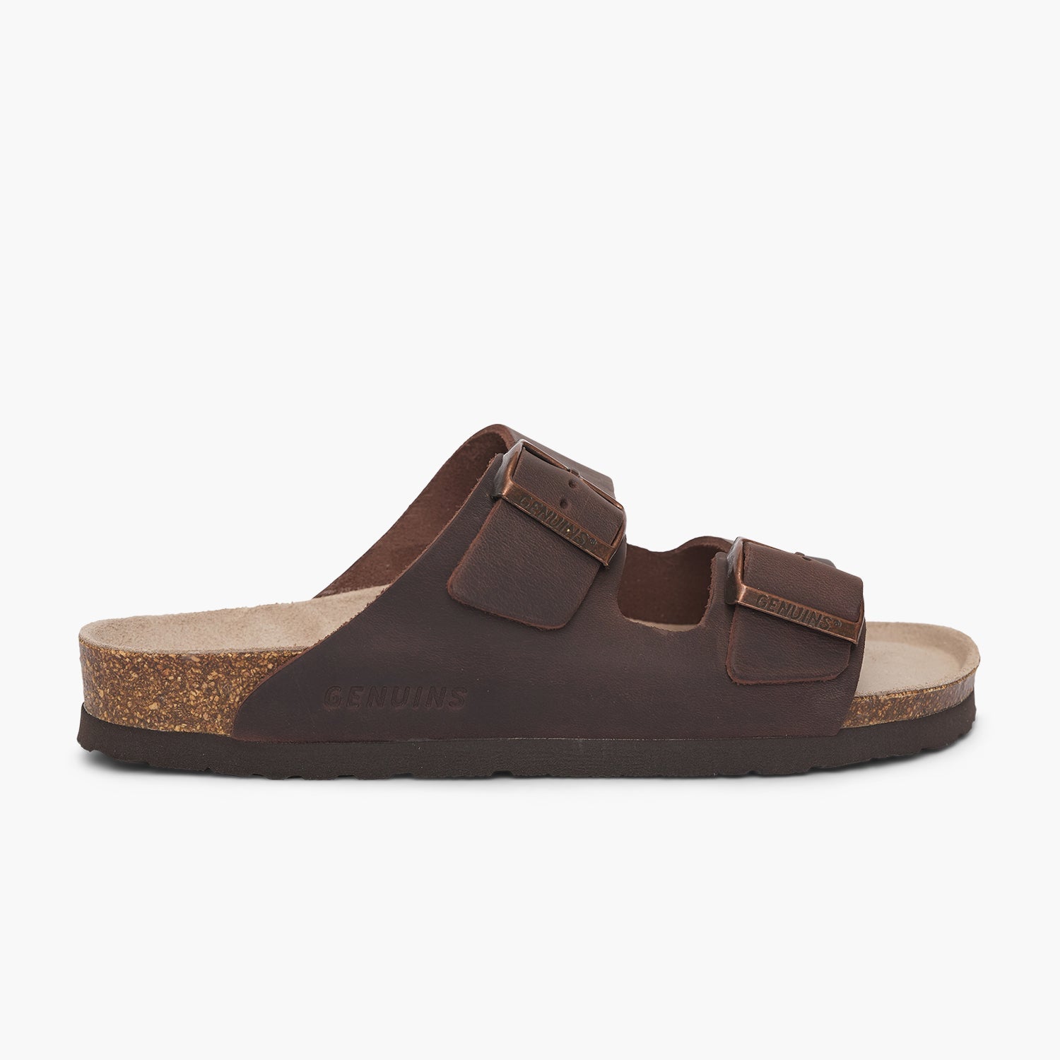GENUINS HAWAII OILED LEATHER G100614-ABRN SANDAL (U)
