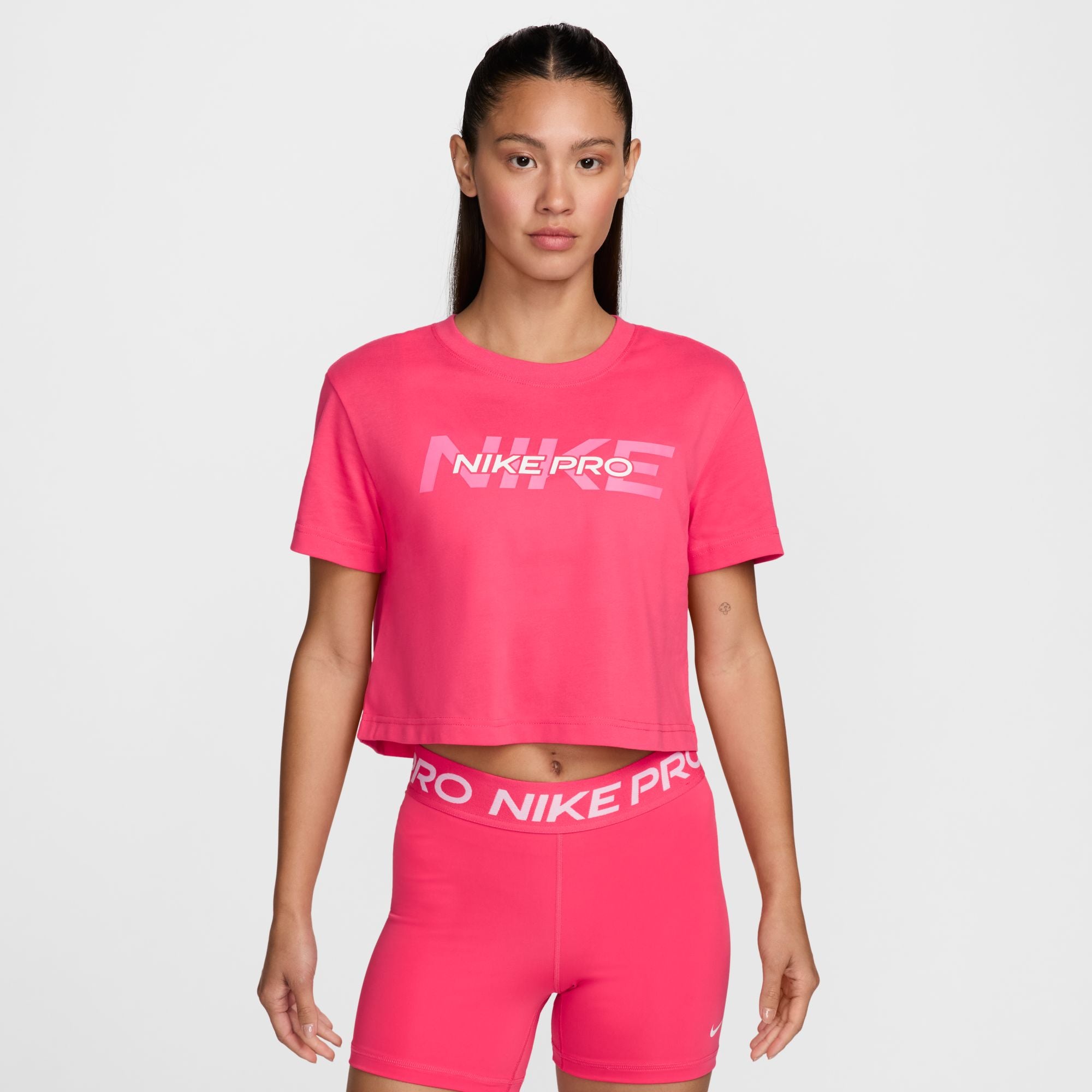 NIKE AS W NK PRO SS CRP TEE FA24 HF0764-629 TOP SHORT SLEEVE TRAINING (W)
