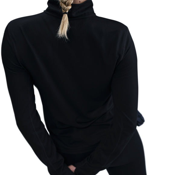 NIKE W NK TRAIL DF HZ MIDLAYER HJ2248-010 TOP LONG SLEEVE RUNNING (W)