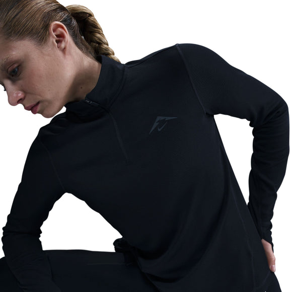 NIKE W NK TRAIL DF HZ MIDLAYER HJ2248-010 TOP LONG SLEEVE RUNNING (W)