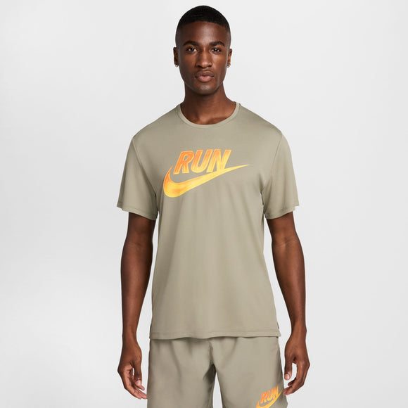 NIKE M NK RUN ENERGY MILER SS TOP HJ3564-320 T-SHIRT SHORT SLEEVE RUNNING (M)