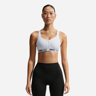 NIKE AS W NK INDY HS ZIP BRA HQ2752-100 SPORTS BRA (W)