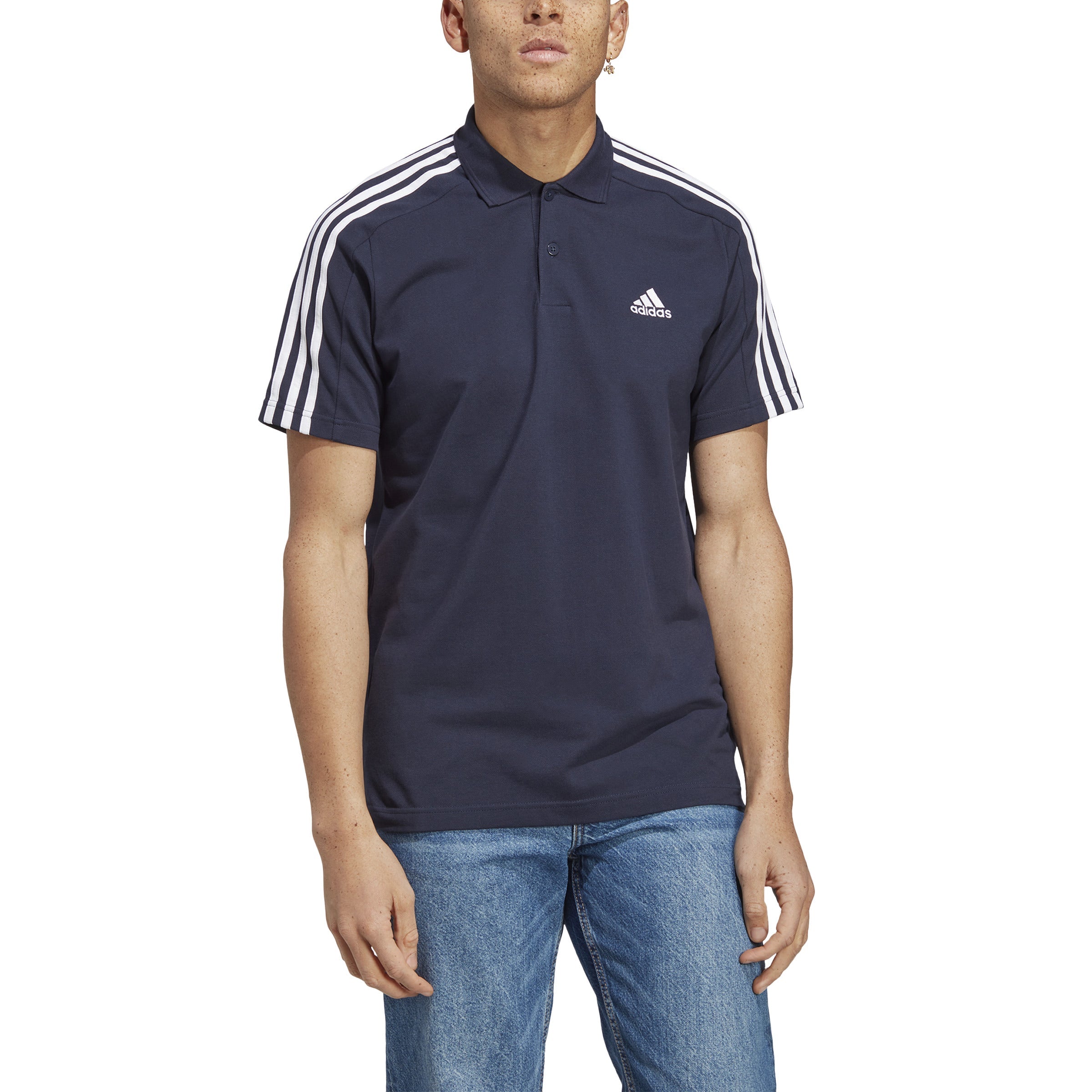 adidas blue polo shirt