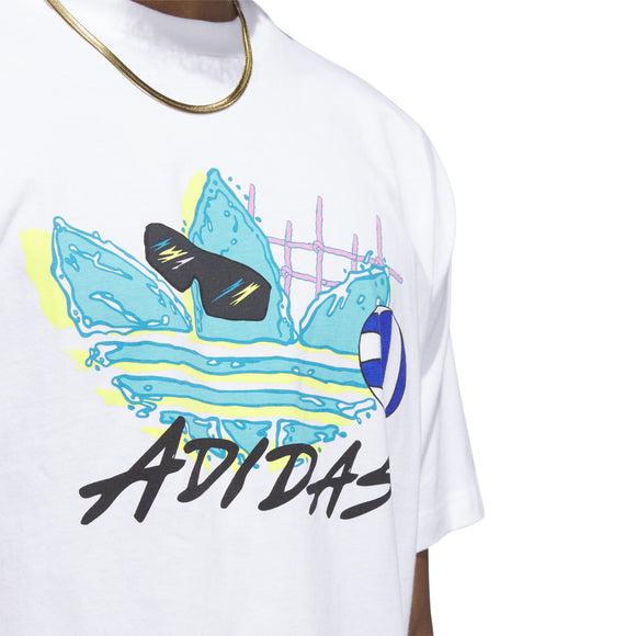 ADIDAS BEACH S TREFOIL IL4729 T-SHIRT SHORT SLEEVE (M)