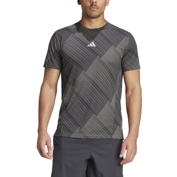 ADIDAS D4T HR AOP TEE IL7136 T-SHIRT SHORT SLEEVE TRAINING (M)