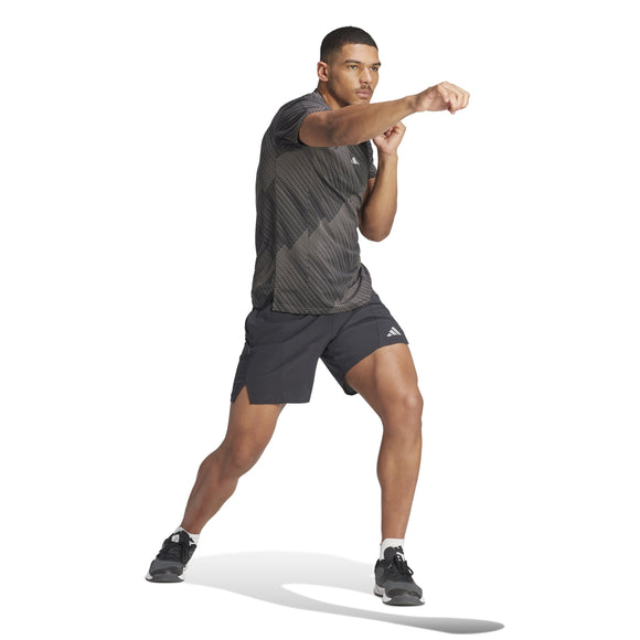 ADIDAS D4T HR AOP TEE IL7136 T-SHIRT SHORT SLEEVE TRAINING (M)