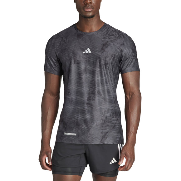 ADIDAS ULT AOP HR TEE IL7184 T-SHIRT SHORT SLEEVE RUNNING (M)