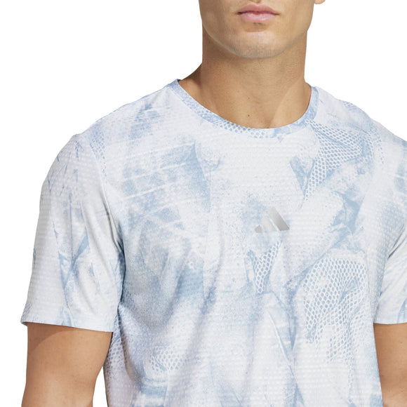 ADIDAS ULT AOP HR TEE IN4111 T-SHIRT SHORT SLEEVE RUNNING (M)