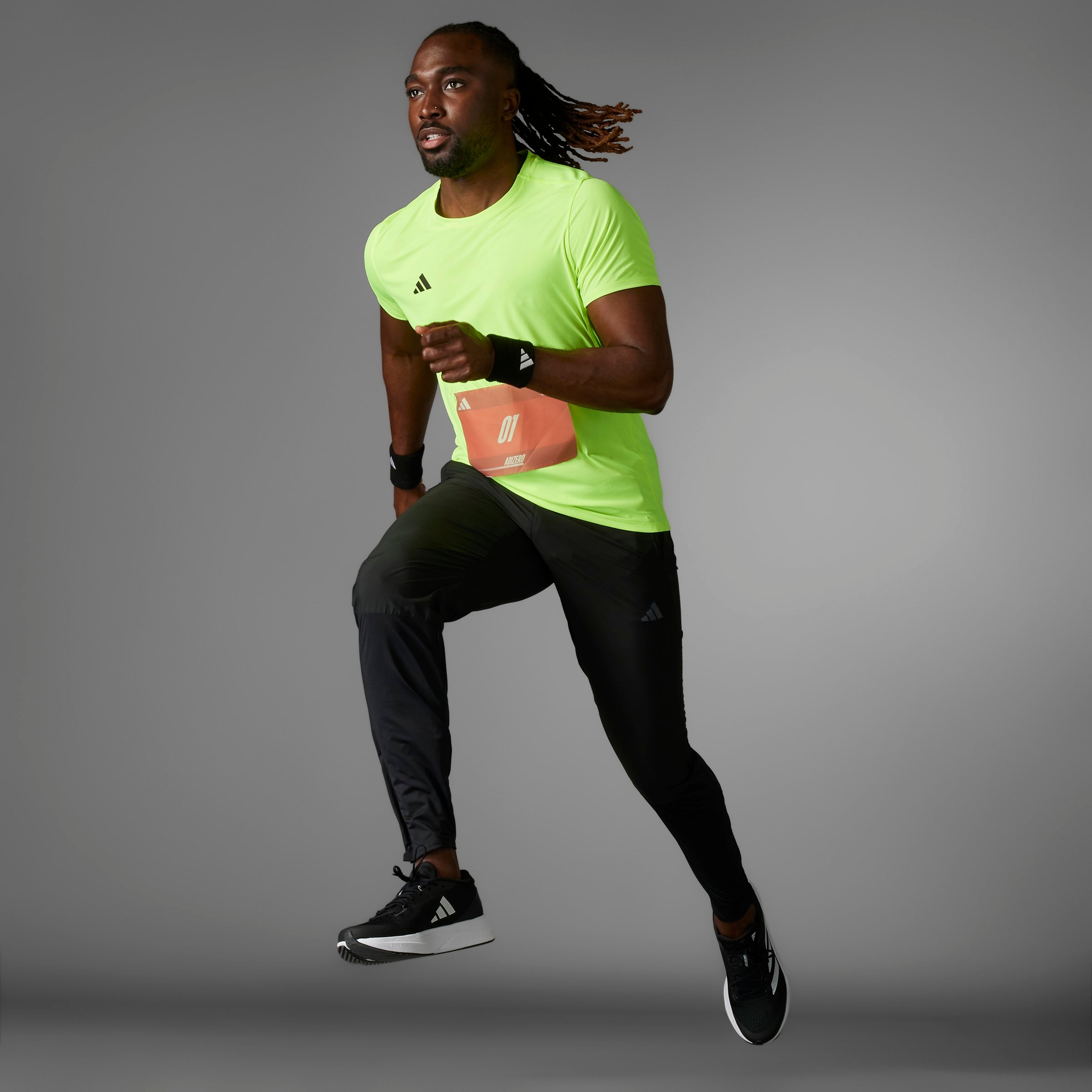 ADIDAS ADIZERO E TEE IX2841 T-SHIRT SHORT SLEEVE RUNNING (M)
