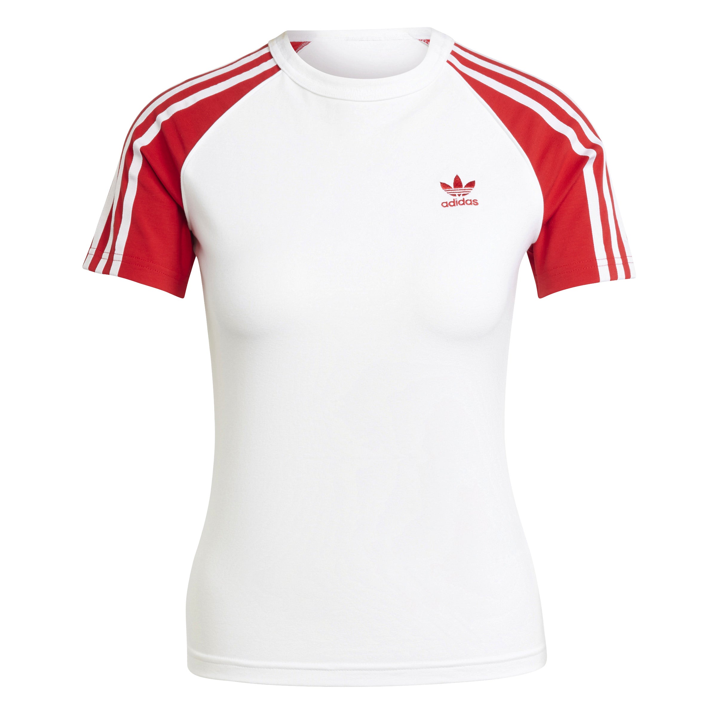 ★★Adairs★★ Adicolor 3S Raglan Tee JD4968 adidas Adicolor 3-Stripes Raglan Slim Tee - Pink | Free