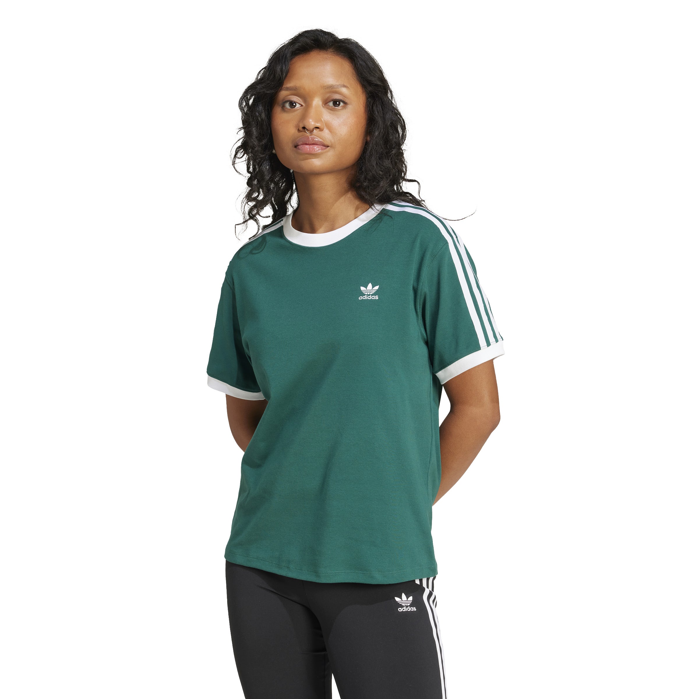 ADIDAS 3 STRIPE TEE JD4571 T-SHIRT SHORT SLEEVE (W)