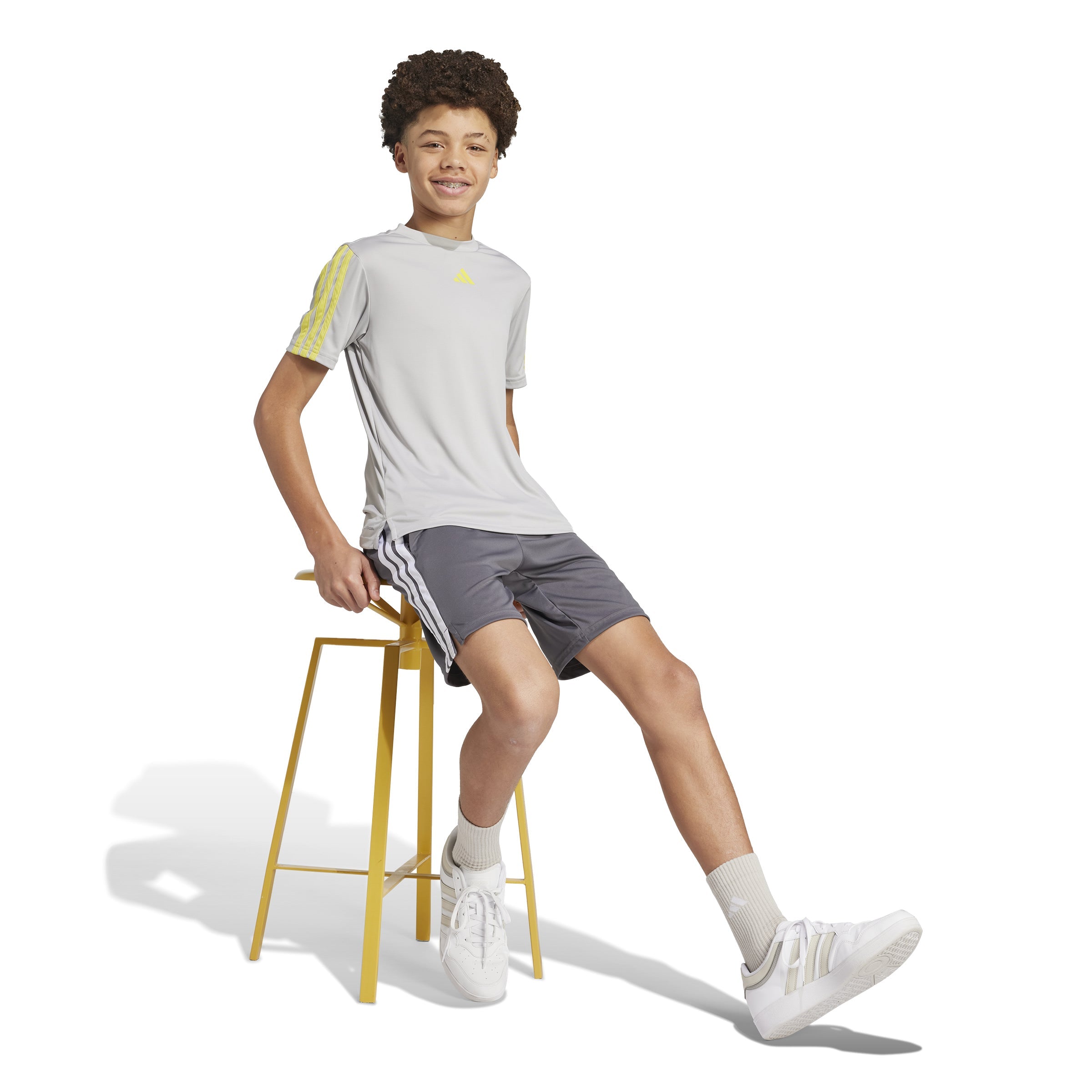 ADIDAS J TR-ES 3S TEE JJ1037 T-SHIRT SHORT SLEEVE TRAINING (YB)