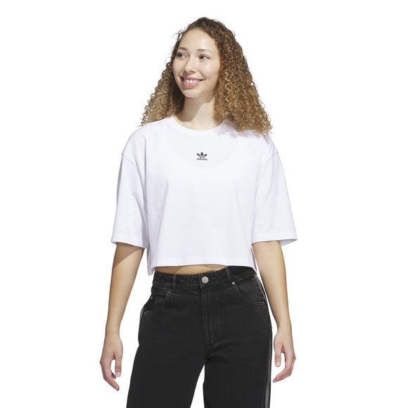ADIDAS ESS CROP TEE JJ3385 T-SHIRT SHORT SLEEVE (W)