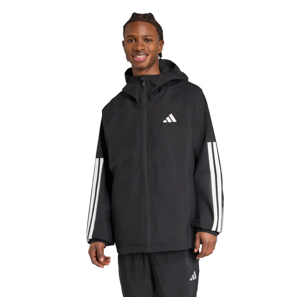 ADIDAS ESS 3S RAIN H J BLACK JM1056 RAIN JACKET (M)