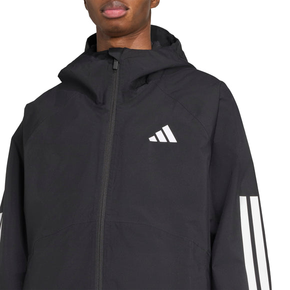 ADIDAS ESS 3S RAIN H J BLACK JM1056 RAIN JACKET (M)