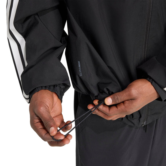 ADIDAS ESS 3S RAIN H J BLACK JM1056 RAIN JACKET (M)