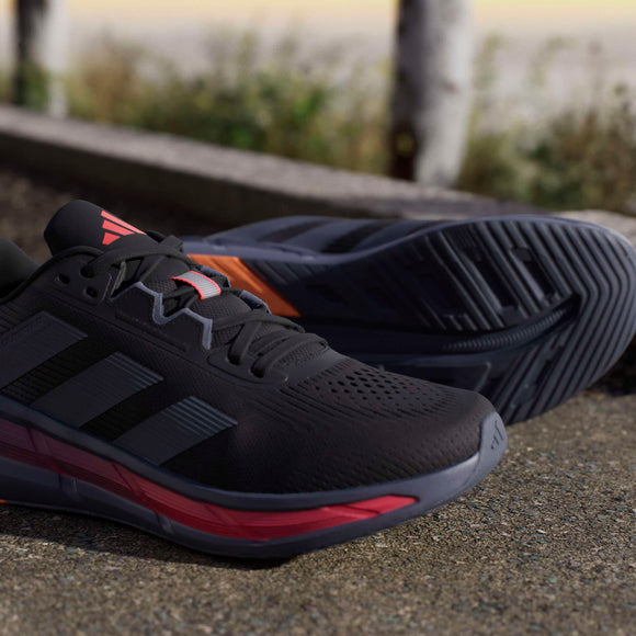 ADIDAS QUESTAR 3 M CBLACK/ONIX/LUCRED JP6604 RUNNING SHOES (M)