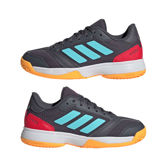 ADIDAS LIGRA 8 K AUON/FLAAQU/SELURE JR7120 COURT SHOES (YB)