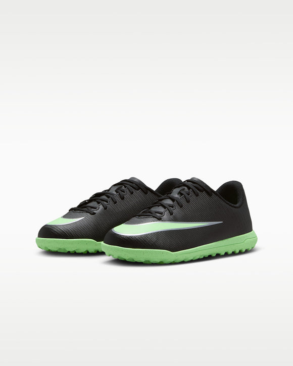 NIKE JR. MERCURIAL VAPOR 17 CLUB IO1484-001 TURF SHOES FOOTBALL (YB)